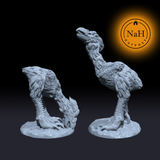 Shredclaw, the Terror Bird | Axe beak | Dire Chicken -- Miniature for Tabletop games like D&D 5e and TTRPG War Gaming