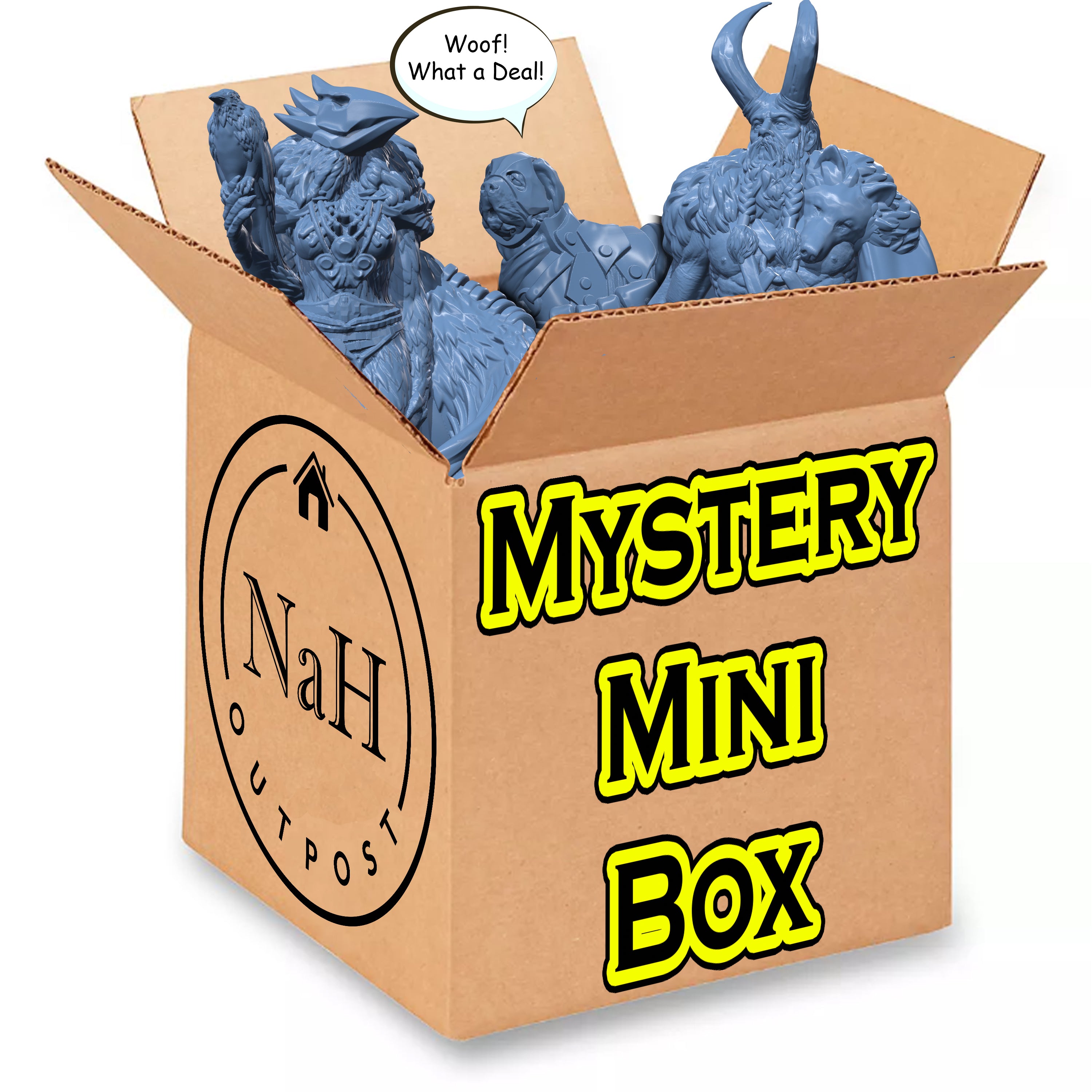 Mystery Mini Box | 5-6 Medium Sized Miniatures for Tabletop games like –  NAH Outpost