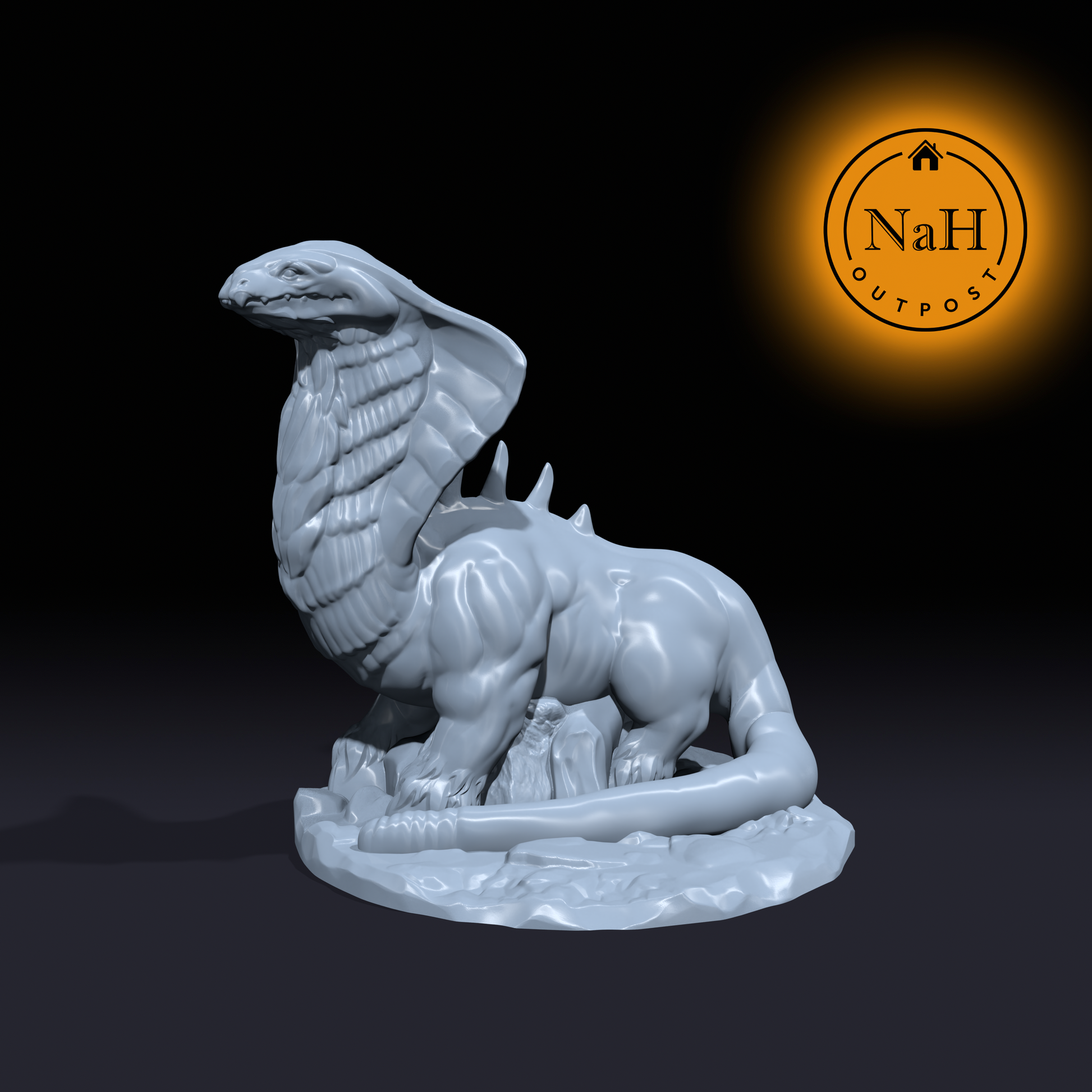 Ardalos, the Chimera of Enigma | Glatisant | Amalgamation Aberration Miniature for Tabletop games like D&D and War Gaming