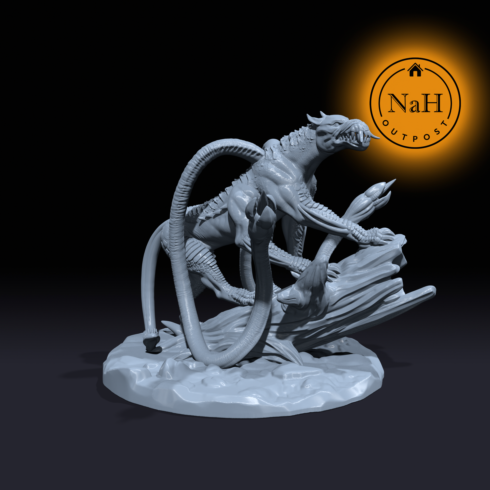 Silentgaze, the Mirage Stalker | Greater Rift Beast |  Displace Rift Cat | Miniature for Tabletop games like D&D and War Gaming