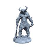 Karnak the Infernal, Fiendish Minotaur Chieftain | Miniature for Tabletop games like D&D and War Gaming