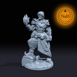 Azar the Flameborne | Djinni Genie | Half Fire Jinn | Miniature for Tabletop games like D&D and War Gaming