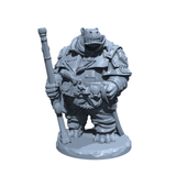 Hargun the Hunter, Keeper of the Marshlands | Hippofolk | Giff Gunfighter | Miniature for Tabletop games like D&D and War Gaming