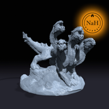 Hydra of the Darkened Depths | Hydra Miniature for Tabletop games like D&D and War Gaming