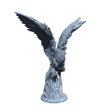 Cryonix, the Frostfeather Phoenix | Ice Phoenix Elemental Miniature for Tabletop games like D&D and War Gaming