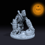 Old Hops, the Keg-Bound Brute | Keg Golem Miniature for Tabletop games like D&D and War Gaming