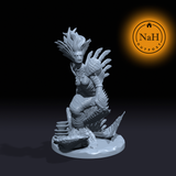 Spinesong, the Siren of the Depths | Lionfish Mermaid | Merrow Miniature for Tabletop games like D&D and War Gaming