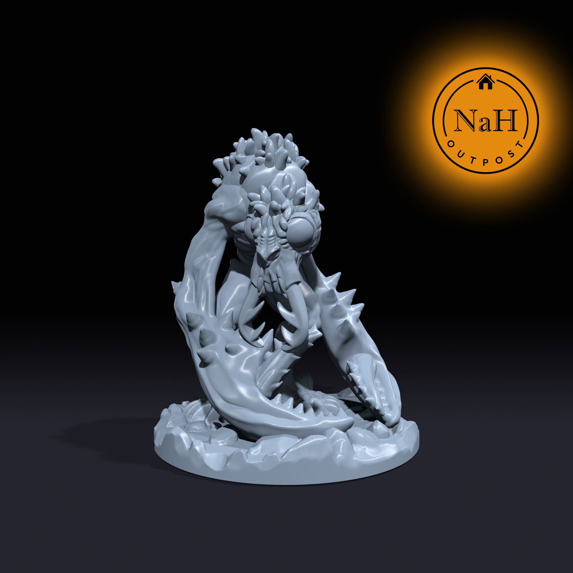 Shadefang | Meenlock | Locken Miniature for Tabletop games like D&D and War Gaming