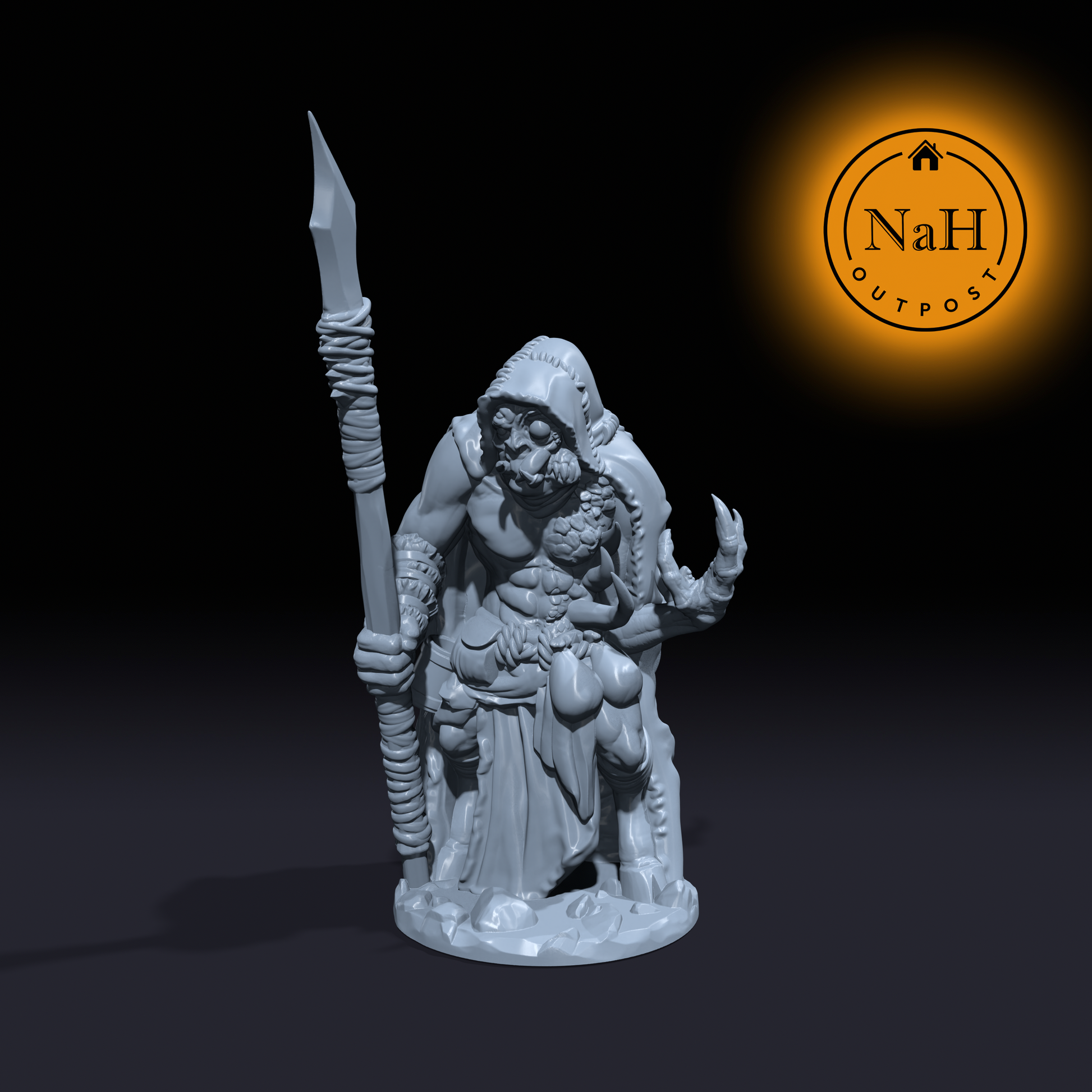 Bilebreath, the Corrupted Seer | Mongrel Thing | Hag Miniature for Tabletop games like D&D and War Gaming