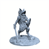 Thistle Swiftfoot | Rabbitfolk Warrior | Harengon Fey Miniature for Tabletop games like D&D and War Gaming