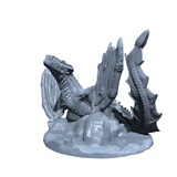 Fangfin, the Scaled Terror | River Drake | Water Dragon Miniature for Tabletop games like D&D 5e and TTRPG  War Gaming