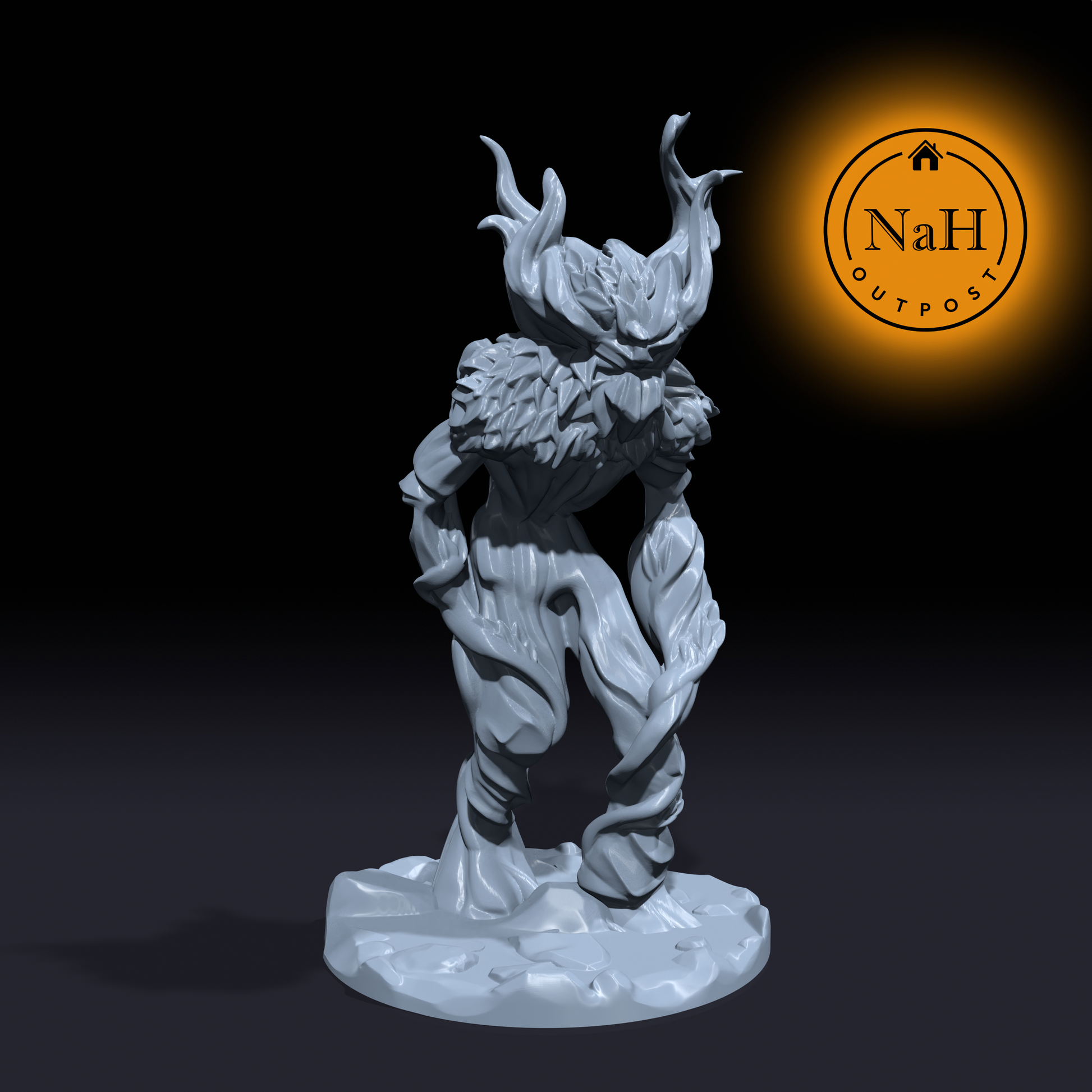 Leafsong Greenbark | Spriggan plant Miniature for Tabletop games like D&D and War Gaming