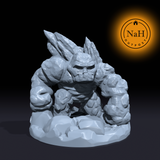 Gravelheart, the Stone Elemental | Galeb Duhr Elemental Miniature for Tabletop games like D&D and War Gaming