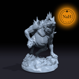 Bilegulch, the Toad Fiend | Hezrou | Hydrodaemon | Miniature for Tabletop games like D&D and War Gaming