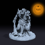 Grimskull and Bonesunder | Dire Troll | Two Headed Troll Miniature for Tabletop games like D&D and War Gaming