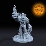 Candlewraith, the Melted Vigilant | Wax Golem Miniature for Tabletop games like D&D and War Gaming