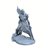 Kara Dragonsbane | Wyrm Slayer | Hunter | Ranger miniature for Tabletop games like D&D and War Gaming