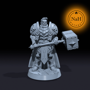 Gareth Lightbringer | Sir Warrick | Human Male Paladin or Cleric miniature for Tabletop games like D&D and War Gaming| Dungeons and Dragons Mini