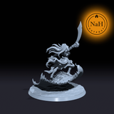 Zara Skyblade | Fadeeya | Sorcerer on Magic Carpet | Planetar miniature for Tabletop games like D&D and War Gaming| Dungeons and Dragons Mini | RN estudio