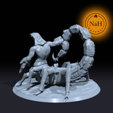 Arachex, the Sandslasher | Scorpion folk | Tomb Guardian miniature for Tabletop games like D&D and War Gaming| Dungeons and Dragons Mini | RN estudio