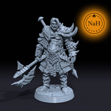 Kron Skullcrusher | Human Barbarian | Uthgardt Fighter Miniature for Tabletop games like D&D and War Gaming| Dungeons and Dragons Mini