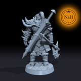 Kron Skullcrusher | Human Barbarian | Uthgardt Fighter Miniature for Tabletop games like D&D and War Gaming| Dungeons and Dragons Mini