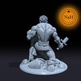 Garth and Cleto  | Embrace Pose |  Pinup Miniature miniature for Tabletop games like D&D and War Gaming| Dungeons and Dragons Mini