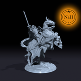 Skrull Rider, Harbinger of the Grave | Skull Knight Horseman| Undead Wight miniature for Tabletop games like D&D and War Gaming| Dungeons and Dragons Mini