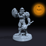 Dun-Ken, Master of Might and Machine | Man At Arms | Artificer Soldier miniature for Tabletop games like D&D and War Gaming| Dungeons and Dragons