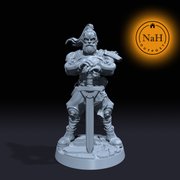 Kensai of the Still Blade | Blademaster Rogue or Fighter miniature for Tabletop games like D&D and War Gaming| Dungeons and Dragons Mini | RN estudio