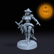 Ashara Darkblade | Varuna | Female Knight | Fighter | Cleric | Paladin miniature for Tabletop games like D&D and War Gaming| Dungeons and Dragons Mini