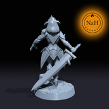 Ashara Darkblade | Varuna | Female Knight | Fighter | Cleric | Paladin miniature for Tabletop games like D&D and War Gaming| Dungeons and Dragons Mini