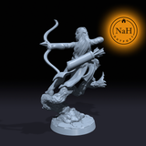 Liana Swiftarrow | Aurielle | Elven Female Archer | Hunter or Ranger miniature for Tabletop games like D&D and War Gaming| Dungeons and Dragons Mini