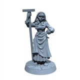 Agnes Goodweather | Washgirl | Female townsfolk miniature for Tabletop games like D&D and War Gaming| Dungeons and Dragons Mini | RN estudio