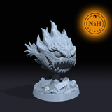 Flamemaw, the Burning Menace | Fire Elemental miniature for Tabletop games like D&D and War Gaming| Dungeons and Dragons Mini | RN estudio