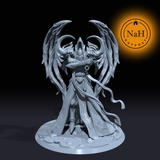 Mikhail,  the Winged Reaper | Angel of Death miniature for Tabletop games like D&D and War Gaming| Dungeons and Dragons Mini | RN estudio