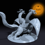 Leonix, the Three-Headed Fury | Chimera miniature for Tabletop games like D&D and War Gaming| Dungeons and Dragons Mini | RN estudio