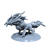 Frostfang, the Winter Terror | Icewolf | Dire Winter Wolf miniature for Tabletop games like D&D and War Gaming| Dungeons and Dragons Mini | RN estudio