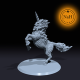Luminara, the Radiant Steed | Leocorn | Monocerus miniature for Tabletop games like D&D and War Gaming| Dungeons and Dragons Mini | RN estudio