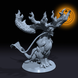Antlerfang, the Forest Stalker | Pantherena Monstrosity miniature for Tabletop games like D&D and War Gaming| Dungeons and Dragons Mini | RN estudio