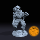 Battlebuilt Barbarian | Battle Built Artificer | Miniature for Tabletop games like D&D and War Gaming