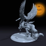 Ramuh's Storm | Celestial Winged Angel God miniature for Tabletop games like D&D and War Gaming| Dungeons and Dragons Mini | RN estudio