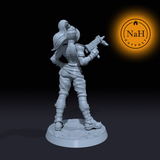 Aria Quickshot | Female Gunfighter | Pinup miniature for Tabletop games like D&D and War Gaming| Dungeons and Dragons Mini | RN estudio