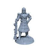 Marshal Rognar One-Eye | Cerberus Officer miniature for Tabletop games like D&D and War Gaming| Dungeons and Dragons Mini | RN estudio