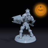 Gorlok Ironbane | Armored Orc miniature for Tabletop games like D&D and War Gaming| Dungeons and Dragons Mini | RN estudio