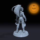 Aria Quickblade,the Deadly Dancer | Female Sword Rogue miniature for Tabletop games like D&D and War Gaming| Dungeons and Dragons Mini | RN estudio