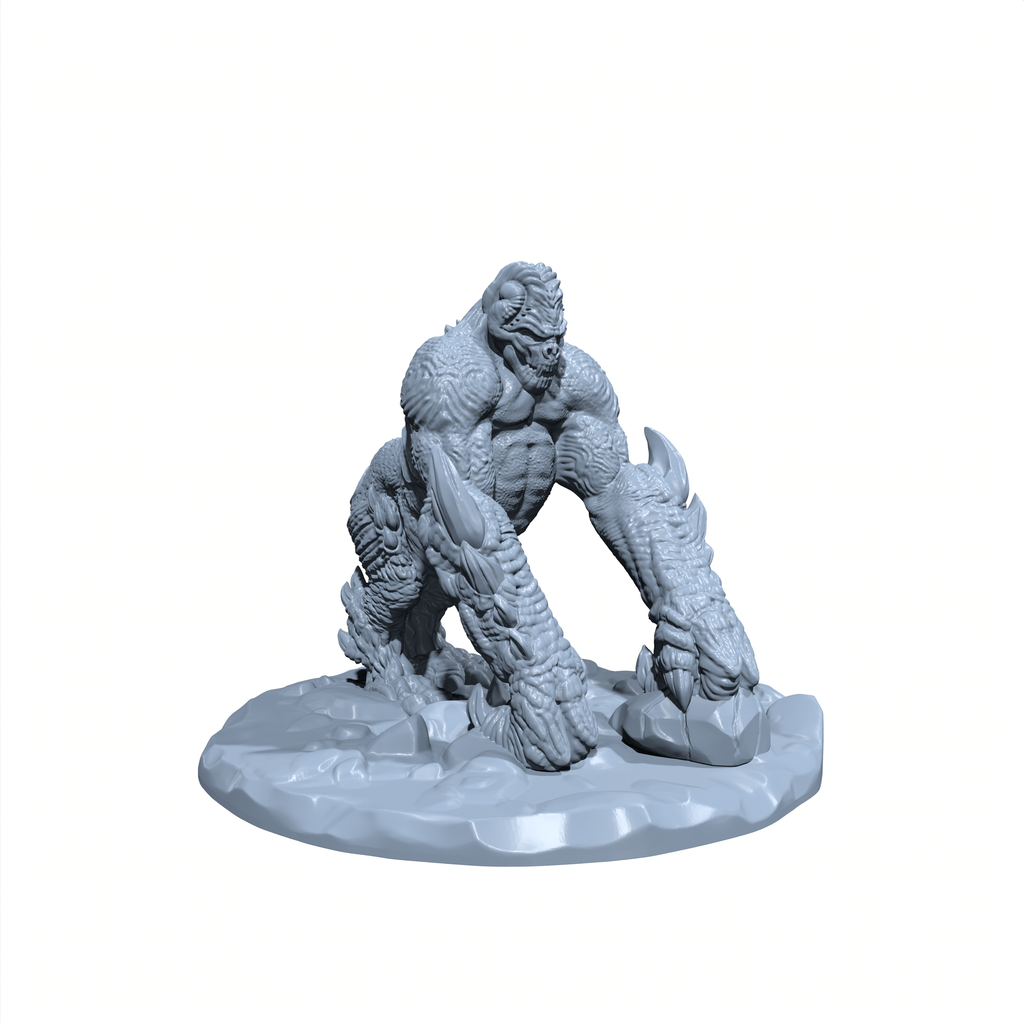 Brutefolk | Barlgura | Giant Ape Gorilla Fiend | Miniature for Tabletop games like D&D and War Gaming