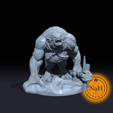 Grondar the Mountain's Fury | Cave Troll | Cavern Troll | Miniature for Tabletop games like D&D and War Gaming