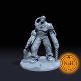 Ferrum Mend, the Mechanized Marvel |Clockwork Frankenstein | Half Forged | Construct Miniature for Tabletop games like D&D and War Gaming