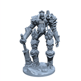 Cogthane Rumble | Clockwork Giant | Mechanical Barbarian | Miniature for Tabletop games like D&D and War Gaming